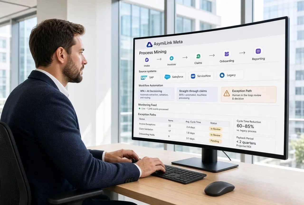 Intelligent workflow automation turning documents into structured flow